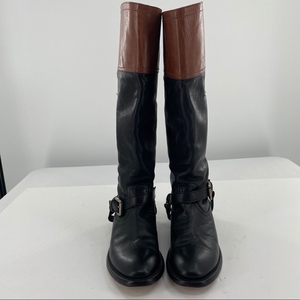 TRASK Leather Harness Riding Boots - Picture 4 of 15
